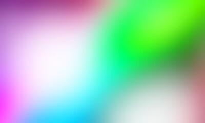 Abstract blurred background image of blue, green, purple, pink colors gradient used as an illustration. Designing posters or advertisements.