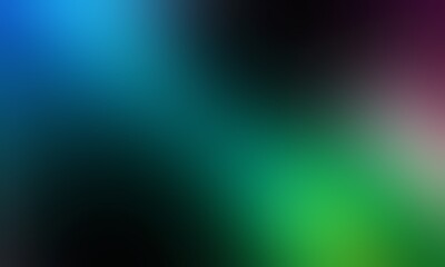 Abstract blurred background image of blue, green, purple colors gradient used as an illustration. Designing posters or advertisements.