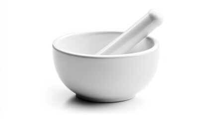 White Mortar and Pestle