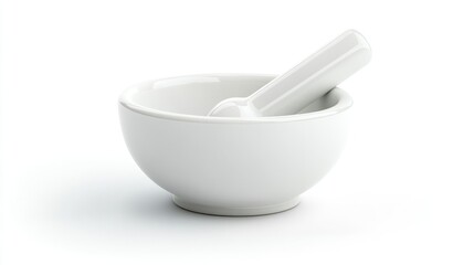 White Mortar and Pestle