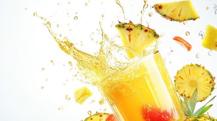 Fresh Pineapple Juice Splash