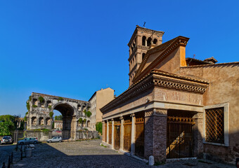 Famous towers, buildings from a bygone era, Rome, Italy