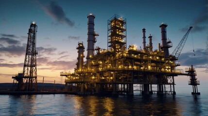 Obraz premium Oil gas industry business