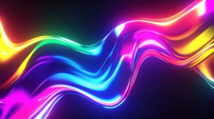 Abstract Neon  Waves