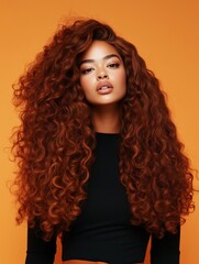 Fototapeta premium model with Rich Honey hair color