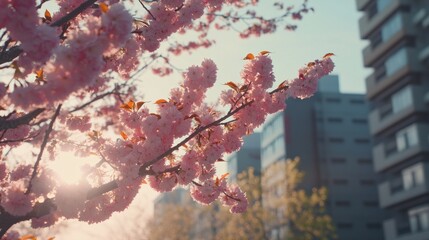 Cherry Blossoms in the City