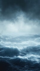 Obraz premium Moody Gradient from Deep Blue to Dark Tones