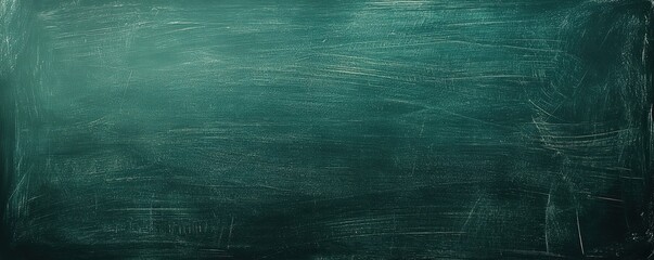 A dark green chalkboard texture that evokes a classic academic atmosphere, with slight chalk marks for authenticity.