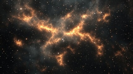 Fototapeta premium Nebula in outer space rendered as a 3D cartoon featuring gas and dust clouds