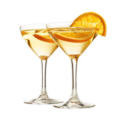 Two orange cocktails for a vibrant party