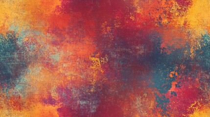 Obraz premium Abstract vibrant background featuring a multicolored blurred pattern with grunge textures