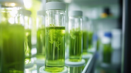 green algae technology science research in laboratory