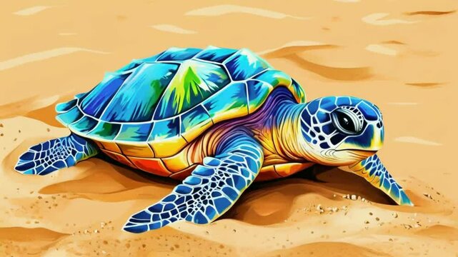 turtle on the beach