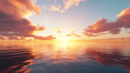 Fototapeta premium Sunset Over The Ocean