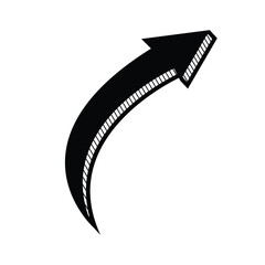 Vector Hand Drawn Arrow Pointing Icon
