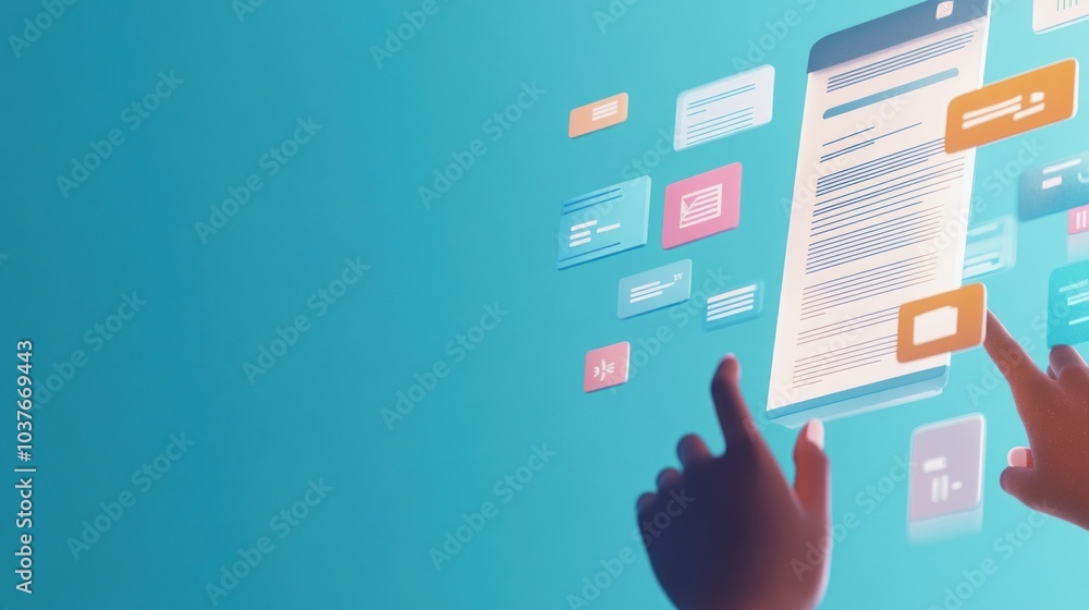 Poster digital content creation and manipulation