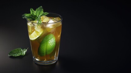 Fototapeta premium Refreshing Lime and Mint Cocktail