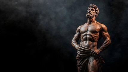 Weathered Bronze Statue with Ancient Charm
