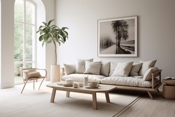 Interior of a Scandinavian style living room