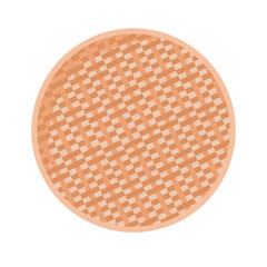 Winnowing bamboo basket