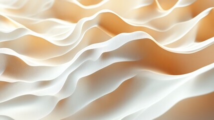 Obraz premium 3D White curves texture pattern
