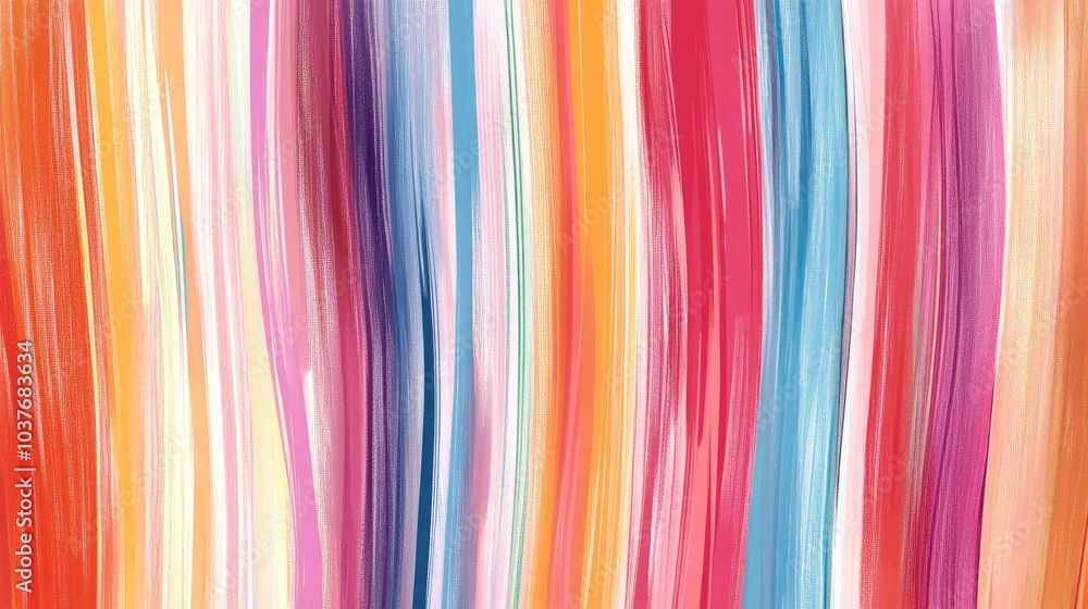 Poster colorful abstract stripes festive chalk line design vibrant pattern background delicate line arrange