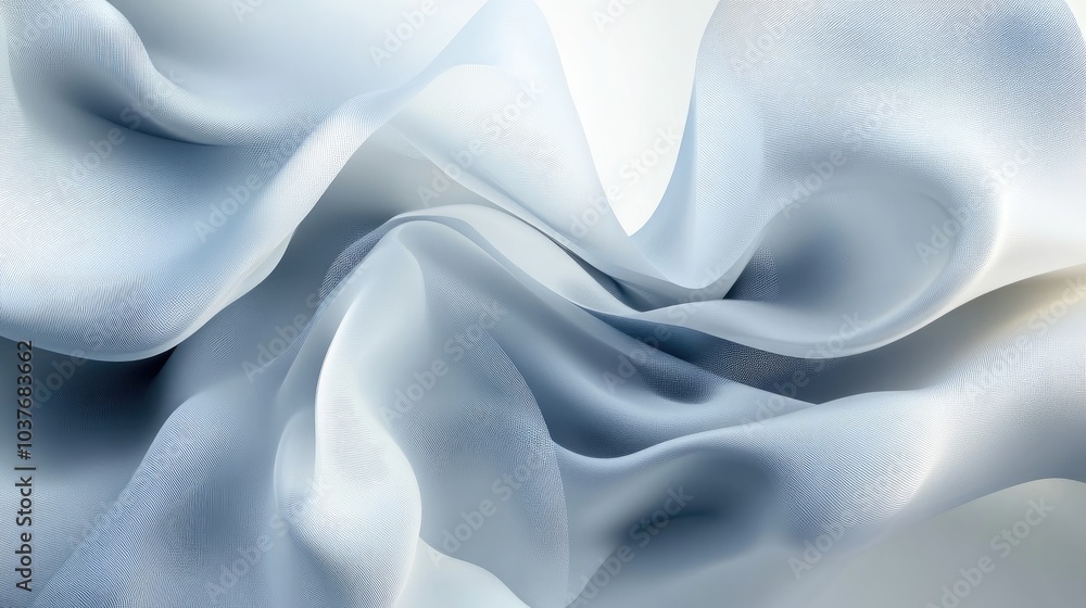 Poster dynamic gradient abstract background in white hues