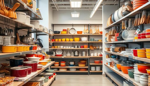 Kitchenware Aisle in Retail Store  
