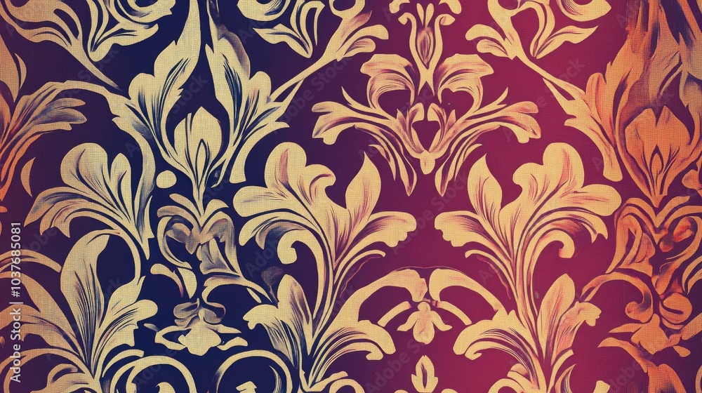 Poster abstract design featuring a patterned background wallpaper