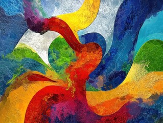 Fototapeta premium Contemporary design painting for background use 3D illustration suitable for websites user interfaces cover photos interior decor ideas trendy wallpaper and embroidery themes