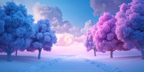 Fototapeta premium Transition from Autumn to Winter, Seamless Transition from Fall to Winter