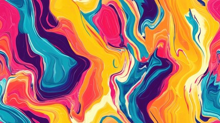 Fototapeta premium Seamless artistic pattern of melting rectangles in vibrant colors for textiles ceramic tiles and backgrounds Aspect ratio 1 1