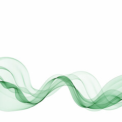 Green wave. Abstract vector graphics. Eps 10