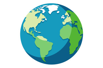  Globe isolated on the white background