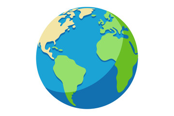  Globe isolated on the white background