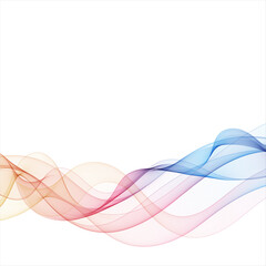 Smoke abstract background with curve. Suitable for poster, wallpaper, cover and flyer. Color wave. Eps 10