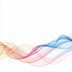 Smoke abstract background with curve. Suitable for poster, wallpaper, cover and flyer. Color wave. Eps 10