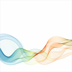 Abstract color wave. Vector graphics. Eps 10