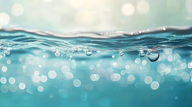 Water Bubbles Abstract Background