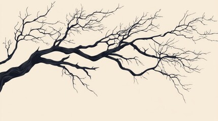 Obraz premium Decorative branches of a tree for enhancing your design