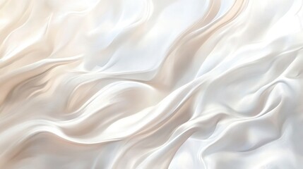 Obraz premium Abstract modern texture featuring soft white and light gray waves for a luxurious feel