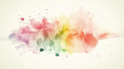 Abstract watercolor splash and drop
