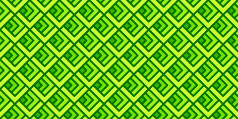 Abstract Geometric Green Pattern