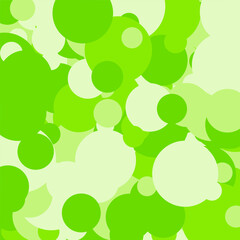 Green circles. Vector abstract background. Eps 10