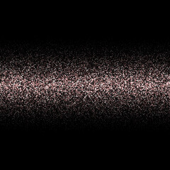 Round color tinsel frame on black background. Vector illustration. Holiday card design. Eps 10