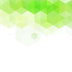 Fototapeta premium Green geometric background. Abstract background. Business vector. Geometric design element. Hexagon. Eps 10