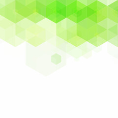 Green geometric background. Abstract background. Business vector. Geometric design element. Hexagon. Eps 10