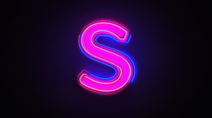 Naklejka premium neon, futuristic, alphabet, light, glow, bright, luminous, radiant, vibrant, electric, cyber, digital, modern, sleek, stylish, innovative, creative, artistic, design, typography, font, letters, symbol