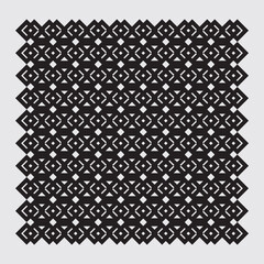 Minimalist vector ornament arranged square elements, suitable for interiors, textiles, wrapping paper, floors