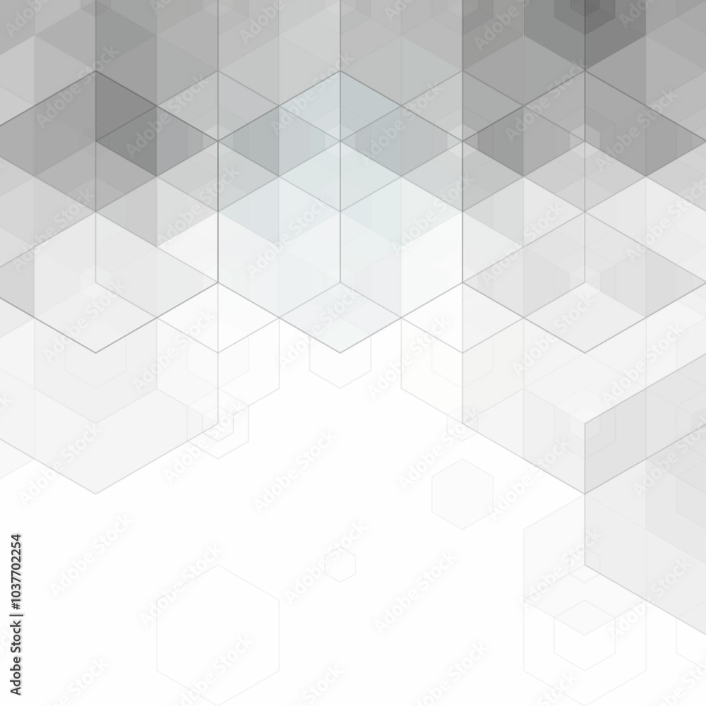 Canvas Prints gray hexagon abstract background. geometric pattern. eps 10